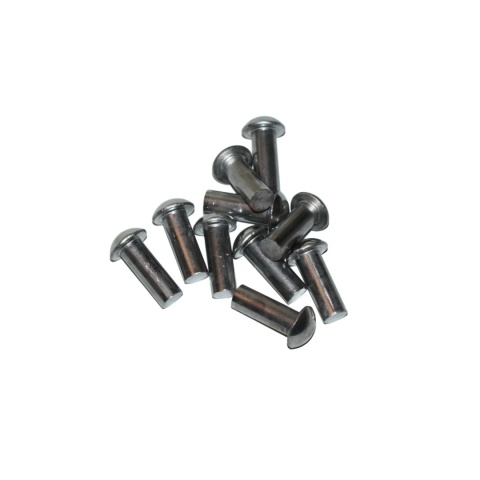 Nit aluminiowy z łbem kulistym 3x25 mm. DIN 660 - 10 szt lekki i wytrzymały