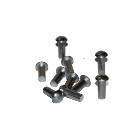 Nit aluminiowy z łbem kulistym 3x25 mm. DIN 660 - 10 szt lekki i wytrzymały