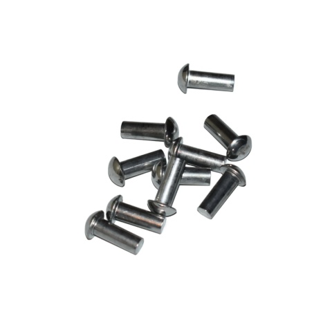 Nit aluminiowy z łbem kulistym 4x8 mm. DIN 660 - 10 szt. do blach i metalu