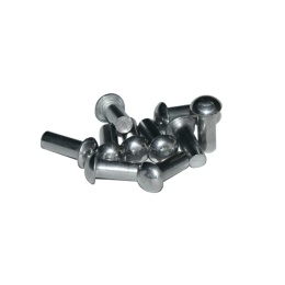 Nit aluminiowy z łbem kulistym 6x16 mm. DIN 660 - 10 szt. do aluminium