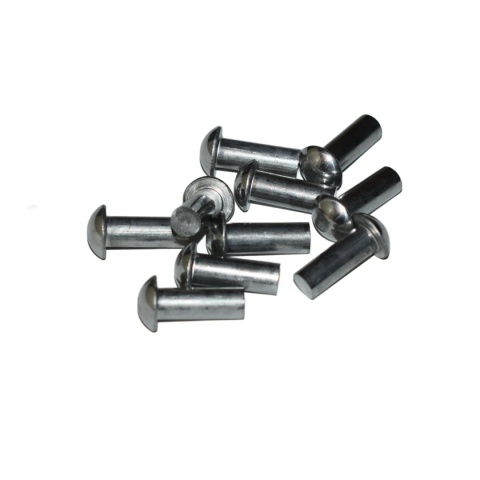 Nit aluminiowy z łbem kulistym 6x16 mm. DIN 660 - 10 szt. do aluminium