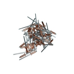 Nit zrywalny miedziano-stalowy 3x10 mm - 50 szt. Zakres zacisku: 5-7 mm.
