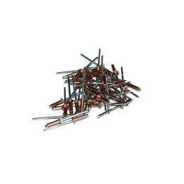 Nit zrywalny miedziano-stalowy 3x10 mm - 50 szt. Zakres zacisku: 5-7 mm.