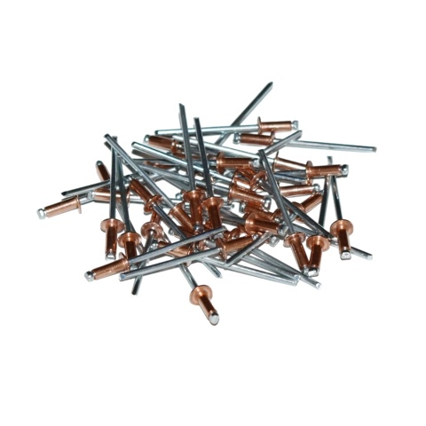Nit zrywalny miedziano-stalowy 3x8 mm - 50 szt. Zakres zacisku: 3-5 mm.