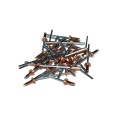 Nit zrywalny miedziano-stalowy 4x8 mm - 50 szt. Zakres zacisku: 3,5-5 mm.