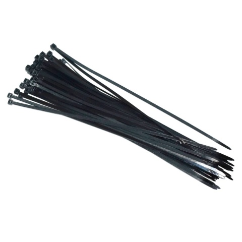 Opaski zaciskowe kablowe czarny 300x4,7 mm - 50 szt. Trytytki trytki taśma