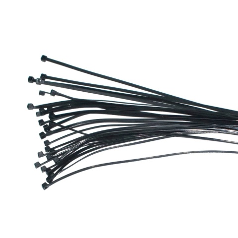 Opaski zaciskowe kablowe czarny 300x4,7 mm - 50 szt. Trytytki trytki taśma