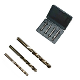 Wykrętaki do zerwanych wkrętów Bity. HSS + Wiertło lewo 2-3-4 mm HSSCo