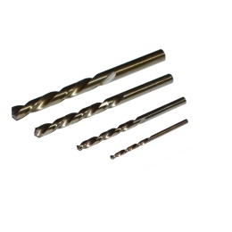 Zestaw wierteł lewoskrętnych do metalu, kobaltowych 3-5-7-9 mm HSSCo