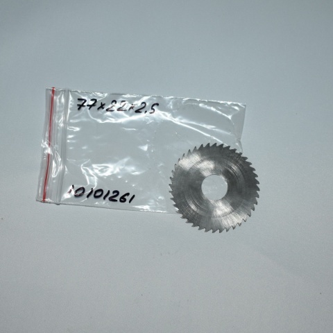 Frez tarczowy piłkowy 77x22x2,5 mm. HSS precyzyjne cięcie i frezowanie