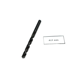Wiertło spiralne precyzyjne 0,90 mm. DIN338. Mikrowiertło do metalu. HSS.