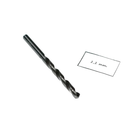 Wiertło spiralne precyzyjne 1,10 mm. DIN338. Mikrowiertło do metalu. HSS.
