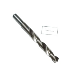 Wiertło spiralne walcowe 14,50 mm. DIN338 HSS. Do metalu, drewna i plastiku