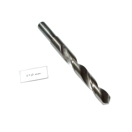 Wiertło spiralne walcowe 17,00 mm. DIN338 HSS. Do metalu, drewna i plastiku