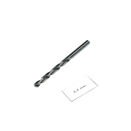 Wiertło spiralne walcowe 2,40 mm. DIN338 HSS. Do metalu, drewna i plastiku.
