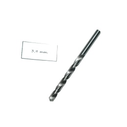 Wiertło spiralne walcowe 3,90 mm. DIN338 HSS. Do metalu, drewna i plastiku.
