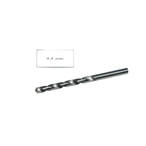 Wiertło spiralne walcowe 4,40 mm. DIN338 HSS. Do metalu, drewna i plastiku.