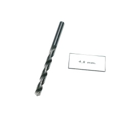 Wiertło spiralne walcowe 4,80 mm. DIN338 HSS. Do metalu, drewna i plastiku.