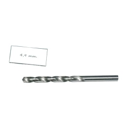 Wiertło spiralne walcowe 4,90 mm. DIN338 HSS. Do metalu, drewna i plastiku.