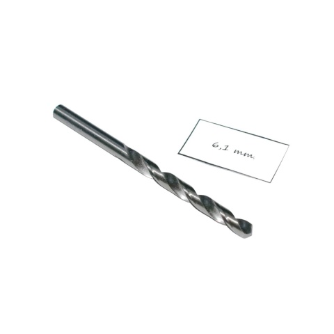 Wiertło spiralne walcowe 6,10 mm. DIN338. HSS. Do metalu, drewna i plastiku