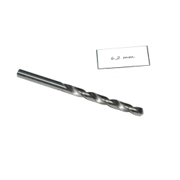 Wiertło spiralne walcowe 6,20 mm. DIN338. HSS. Do metalu, drewna i plastiku