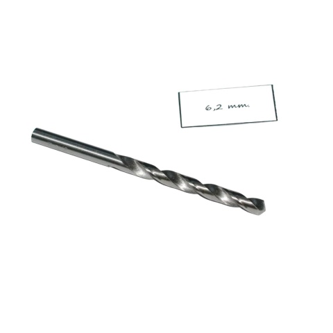 Wiertło spiralne walcowe 6,20 mm. DIN338. HSS. Do metalu, drewna i plastiku