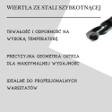 Wiertło bardzo długie 12,0x295 mm. DIN1869. HSS. Wiertła do metalu.
