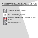 Wiertło bardzo długie 12,0x295 mm. DIN1869. HSS. Wiertła do metalu.