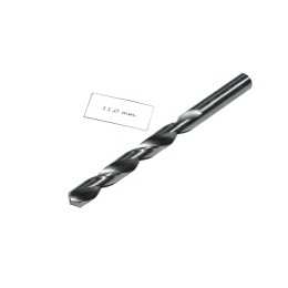 Wiertło spiralne walcowe 11,00 mm. DIN338 HSS. Do metalu, drewna i plastiku