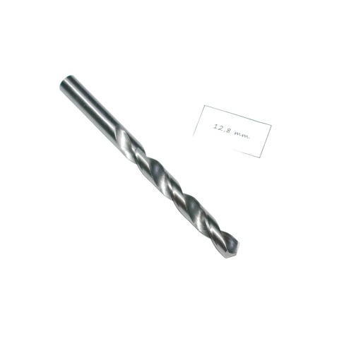 Wiertło spiralne walcowe 12,80 mm. DIN338 HSS. Do metalu, drewna i plastiku
