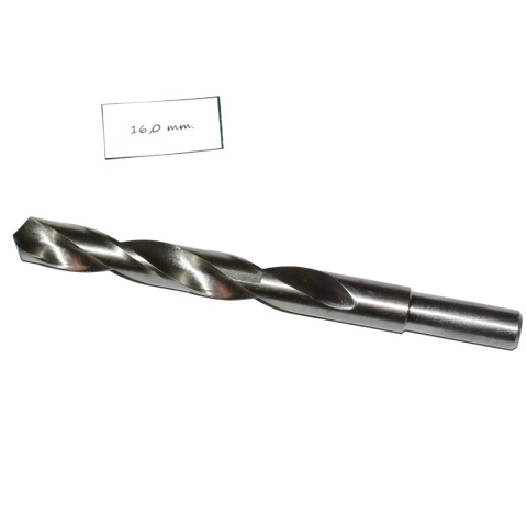 Wiertło spiralne walcowe 16,00 mm. DIN338 HSS. Do metalu, drewna i plastiku