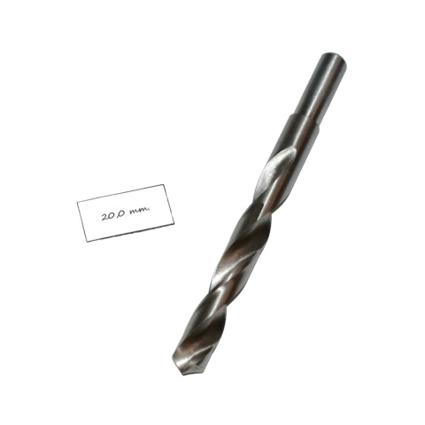 Wiertło spiralne walcowe 20,00 mm. DIN338 HSS. Do metalu, drewna i plastiku