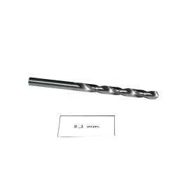 Wiertło spiralne walcowe 8,10 mm. DIN338. HSS. Do metalu, drewna i plastiku