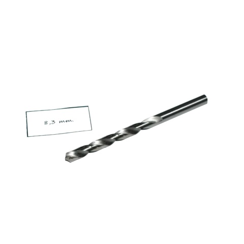 Wiertło spiralne walcowe 8,30 mm. DIN338. HSS. Do metalu, drewna i plastiku