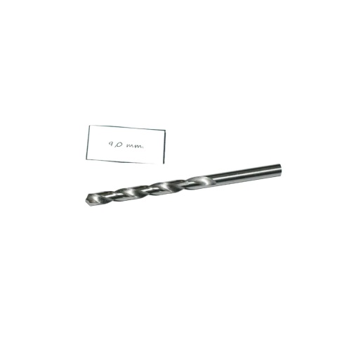 Wiertło spiralne walcowe 9,00 mm. DIN338. HSS. Do metalu, drewna i plastiku