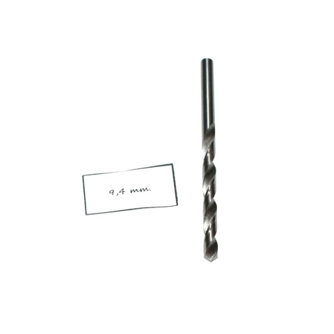 Wiertło spiralne walcowe 9,40 mm. DIN338. HSS. Do metalu, drewna i plastiku