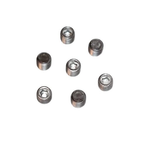 Dociskowy wkręt robaczek A2 - koniec płaski, M12x10 mm, stal nierdzewna.