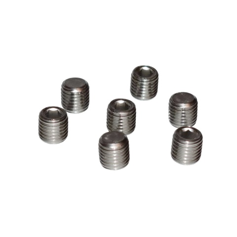 Dociskowy wkręt robaczek A2 - koniec płaski, M16x16 mm, stal nierdzewna.