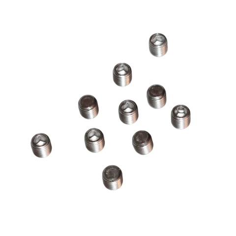 Dociskowy wkręt robaczek A2 - koniec płaski, M16x16 mm, stal nierdzewna.