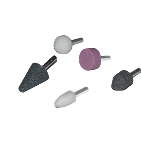 Kamienie szlifierskie do wiertarki 5 szt - zestaw z trzpieniem 6 mm