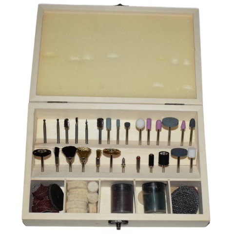 Kamienie szlifierskie mini zestaw 100 szt - końcówki 3 mm polerowanie