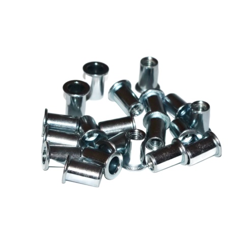 Nitonakrętka walcowa stal M6x14 mm. 20 szt. Zakres 0,5-3 mm. Gładką tuleją