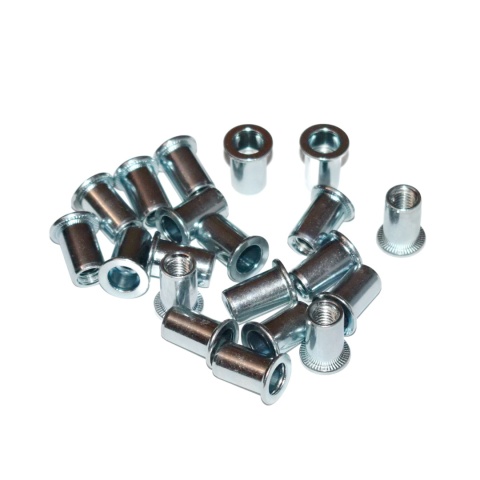 Nitonakrętka walcowa stal M6x14 mm. 20 szt. Zakres 0,5-3 mm. Gładką tuleją