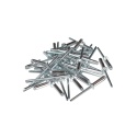 Nity zrywalne 4x16 Al/St z łbem płaskim. 50 szt. Zakres zacisku: 8-12,5 mm.