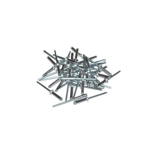 Nity zrywalne 4,8x20 Al/St z łbem płaskim. 50 szt. Zakres zacisku: 12-16 mm
