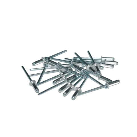 Nity zrywalne 4,8x6 Al/St z łbem płaskim. 50 szt. Zakres zacisku: 1,5-2,5 mm.