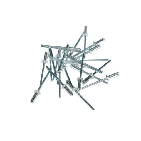 Nity zrywalne 4,8x6 Al/St z łbem płaskim. 50 szt. Zakres zacisku: 1,5-2,5 mm.