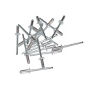 Nity zrywalne 4,8x8 Al/St z łbem płaskim 50 szt. Zakres zacisku: 2,5-4,0 mm