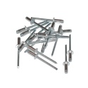 Nity zrywalne 4,8x8 Al/St z łbem płaskim 50 szt. Zakres zacisku: 2,5-4,0 mm