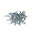 Nity zrywalne 4x8 Al/St z łbem płaskim. 50 szt. Zakres zacisku: 3-5 mm.